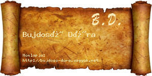 Bujdosó Dóra névjegykártya
